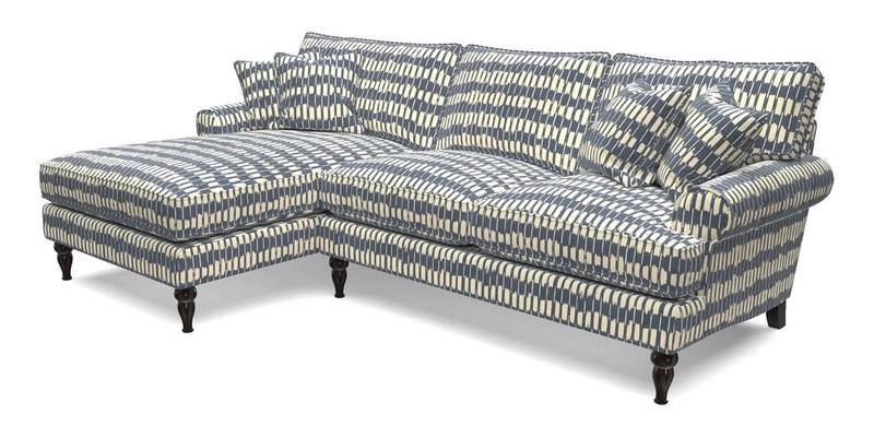 Cooksbridge Chaise Sofa LHF in Two Tone Plain Biscuit