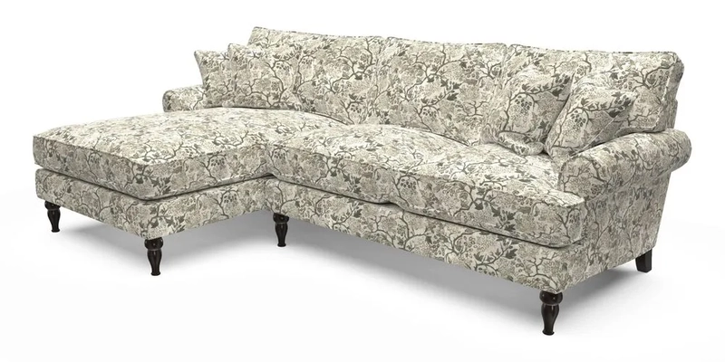 Cooksbridge Chaise Sofa LHF in Two Tone Plain Biscuit