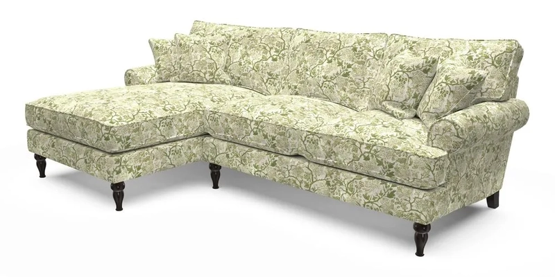 Cooksbridge Chaise Sofa LHF in Two Tone Plain Biscuit