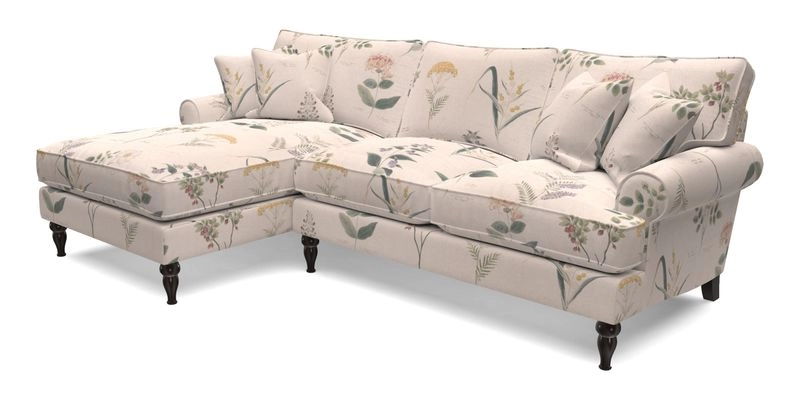 Cooksbridge Chaise Sofa LHF in Two Tone Plain Biscuit