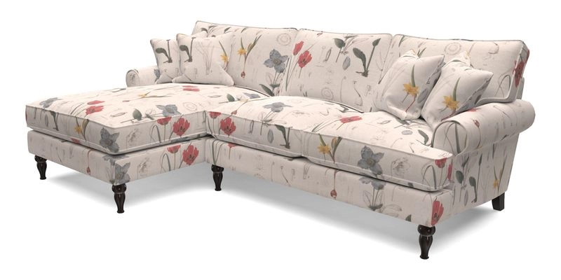 Cooksbridge Chaise Sofa LHF in Two Tone Plain Biscuit