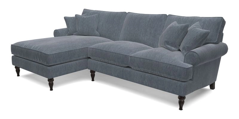 Cooksbridge Chaise Sofa LHF in Two Tone Plain Biscuit