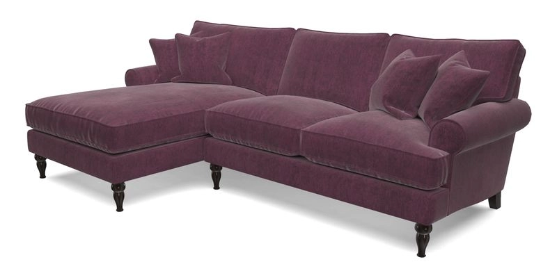 Cooksbridge Chaise Sofa LHF in Two Tone Plain Biscuit