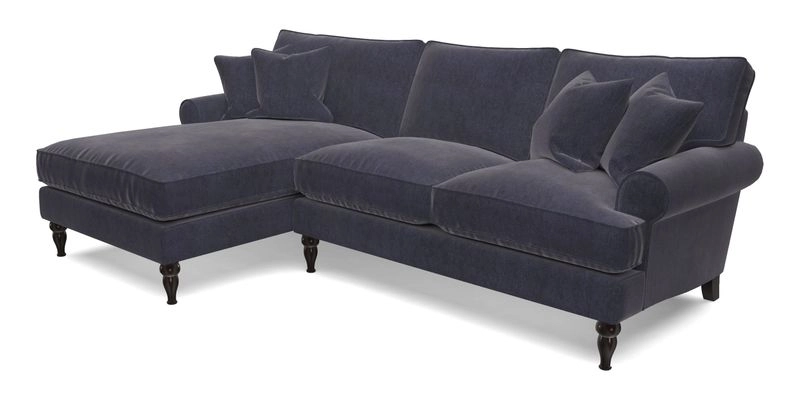 Cooksbridge Chaise Sofa LHF in Two Tone Plain Biscuit