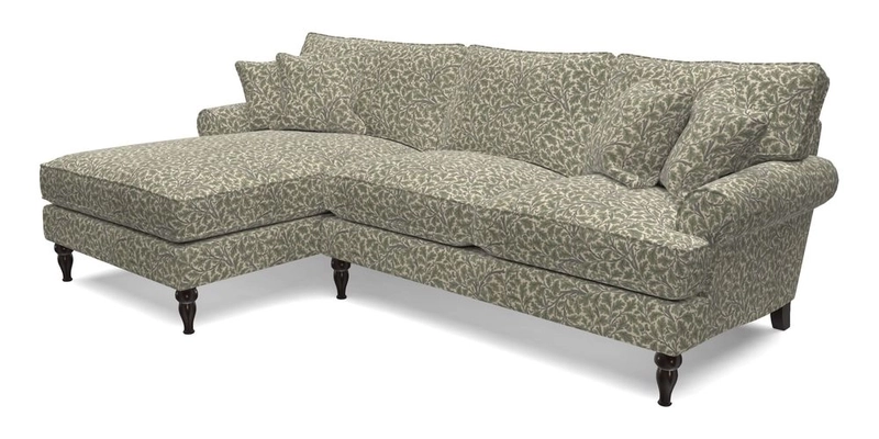 Cooksbridge Chaise Sofa LHF in Two Tone Plain Biscuit