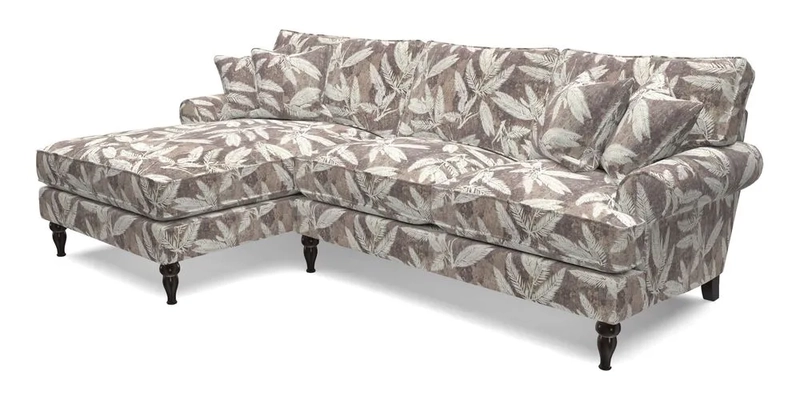 Cooksbridge Chaise Sofa LHF in Two Tone Plain Biscuit
