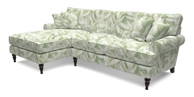 Cooksbridge Chaise Sofa LHF in Two Tone Plain Biscuit