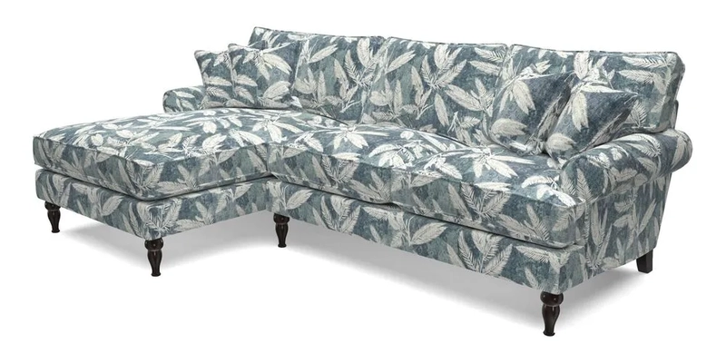 Cooksbridge Chaise Sofa LHF in Two Tone Plain Biscuit