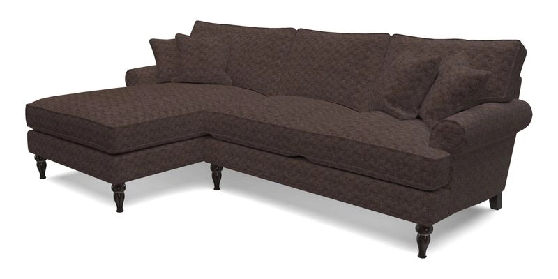 Cooksbridge Chaise Sofa LHF in Two Tone Plain Biscuit
