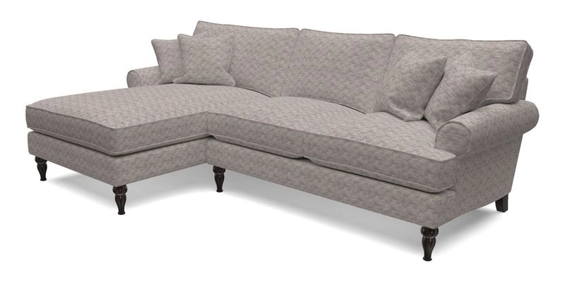 Cooksbridge Chaise Sofa LHF in Two Tone Plain Biscuit