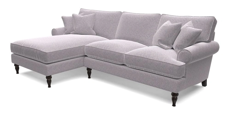 Cooksbridge Chaise Sofa LHF in Two Tone Plain Biscuit