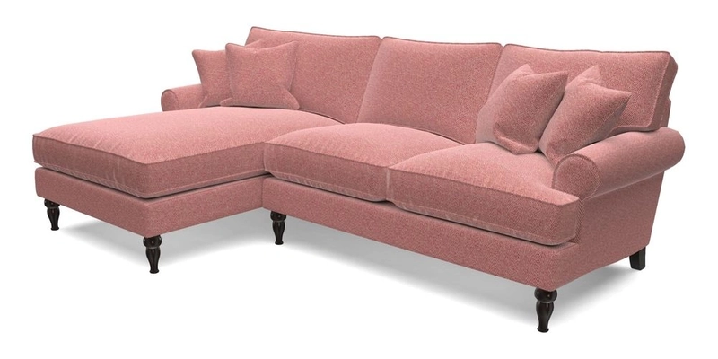 Cooksbridge Chaise Sofa LHF in Two Tone Plain Biscuit