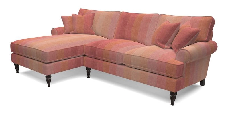 Cooksbridge Chaise Sofa LHF in Two Tone Plain Biscuit
