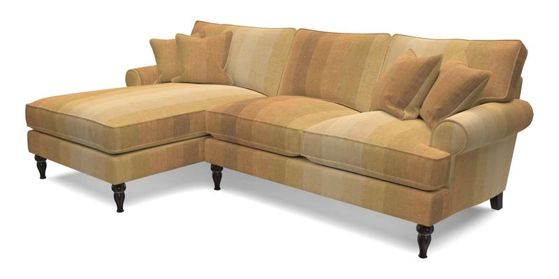 Cooksbridge Chaise Sofa LHF in Two Tone Plain Biscuit