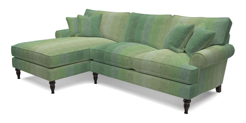 Cooksbridge Chaise Sofa LHF in Two Tone Plain Biscuit