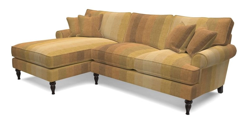 Cooksbridge Chaise Sofa LHF in Two Tone Plain Biscuit
