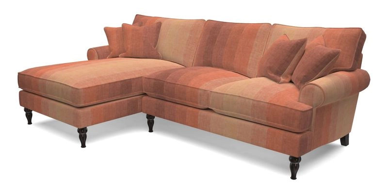 Cooksbridge Chaise Sofa LHF in Two Tone Plain Biscuit