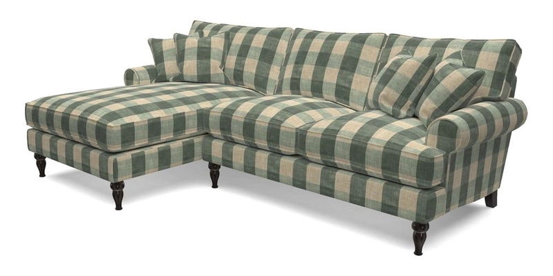 Cooksbridge Chaise Sofa LHF in Two Tone Plain Biscuit