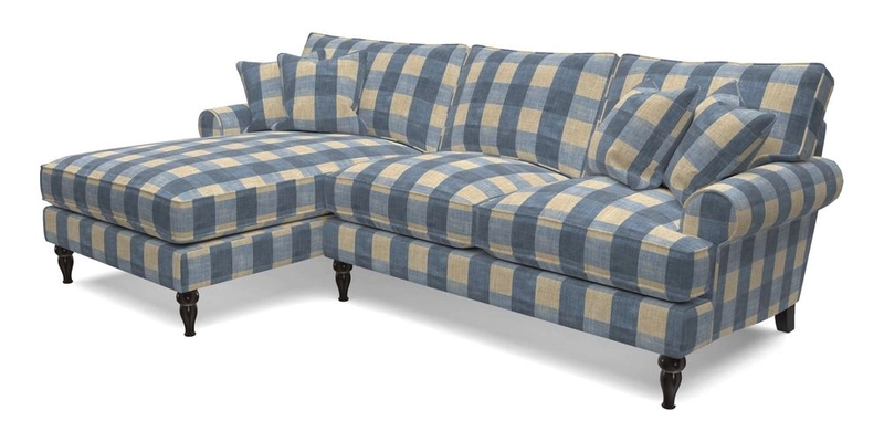 Cooksbridge Chaise Sofa LHF in Two Tone Plain Biscuit