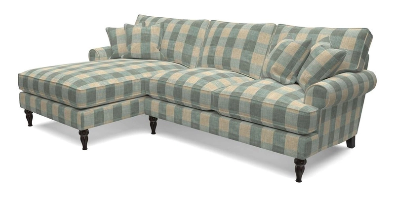 Cooksbridge Chaise Sofa LHF in Two Tone Plain Biscuit