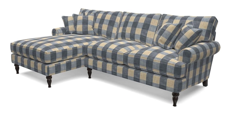 Cooksbridge Chaise Sofa LHF in Two Tone Plain Biscuit