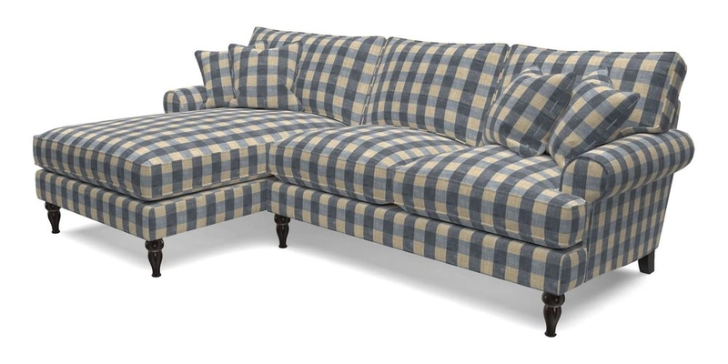 Cooksbridge Chaise Sofa LHF in Two Tone Plain Biscuit