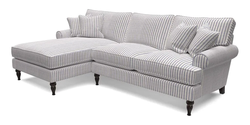 Cooksbridge Chaise Sofa LHF in Two Tone Plain Biscuit