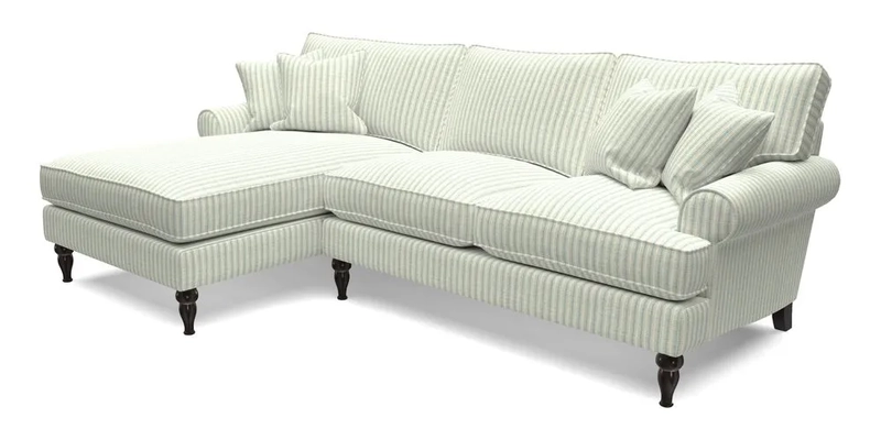Cooksbridge Chaise Sofa LHF in Two Tone Plain Biscuit
