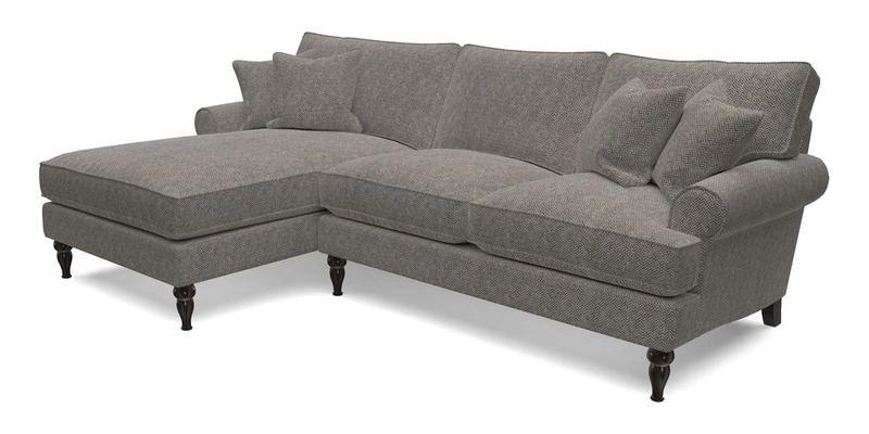 Cooksbridge Chaise Sofa LHF in Two Tone Plain Biscuit