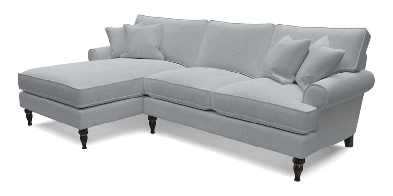 Cooksbridge Chaise Sofa LHF in Two Tone Plain Biscuit