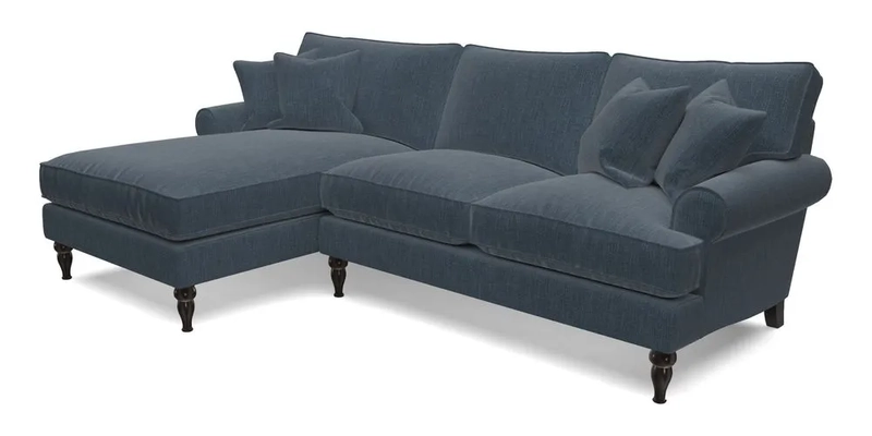 Cooksbridge Chaise Sofa LHF in Two Tone Plain Biscuit