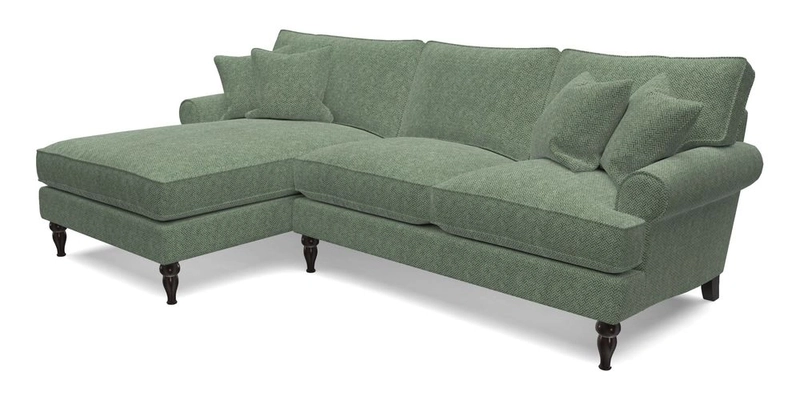 Cooksbridge Chaise Sofa LHF in Two Tone Plain Biscuit