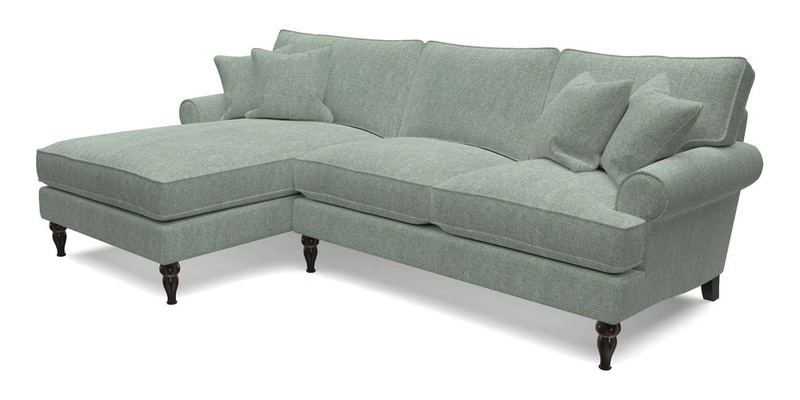 Cooksbridge Chaise Sofa LHF in Two Tone Plain Biscuit
