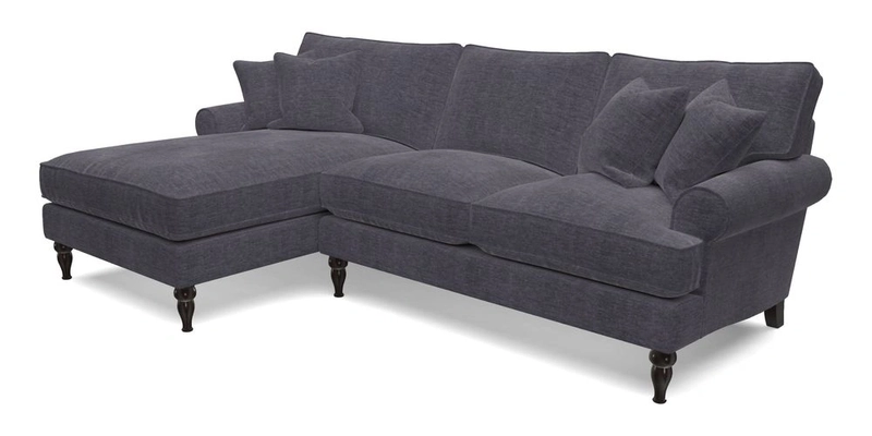 Cooksbridge Chaise Sofa LHF in Two Tone Plain Biscuit