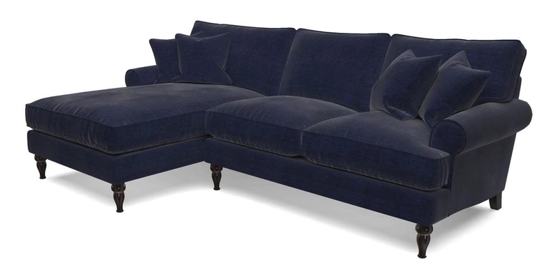 Cooksbridge Chaise Sofa LHF in Two Tone Plain Biscuit