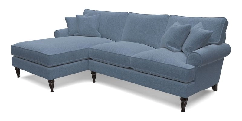 Cooksbridge Chaise Sofa LHF in Two Tone Plain Biscuit