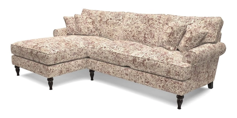 Cooksbridge Chaise Sofa LHF in Two Tone Plain Biscuit