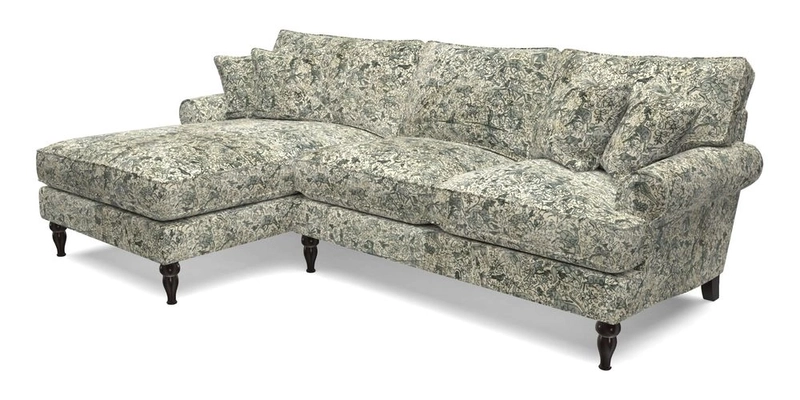 Cooksbridge Chaise Sofa LHF in Two Tone Plain Biscuit