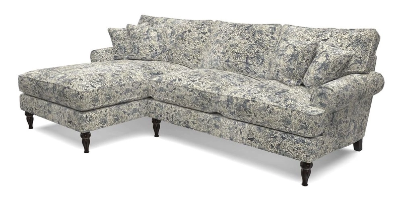 Cooksbridge Chaise Sofa LHF in Two Tone Plain Biscuit