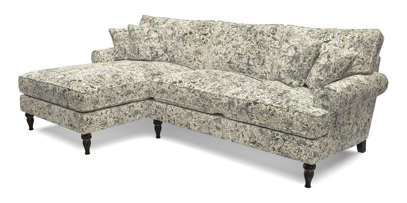 Cooksbridge Chaise Sofa LHF in Two Tone Plain Biscuit