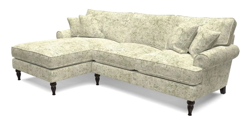 Cooksbridge Chaise Sofa LHF in Two Tone Plain Biscuit