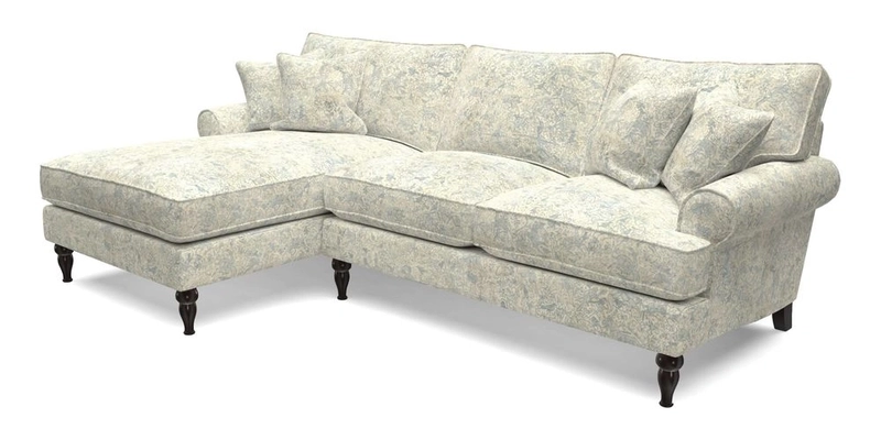 Cooksbridge Chaise Sofa LHF in Two Tone Plain Biscuit