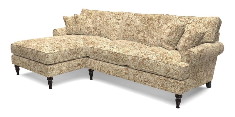 Cooksbridge Chaise Sofa LHF in Two Tone Plain Biscuit