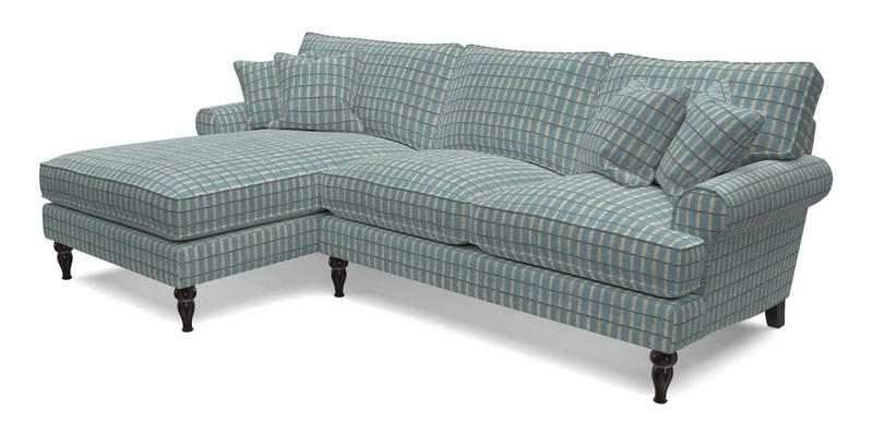 Cooksbridge Chaise Sofa LHF in Two Tone Plain Biscuit