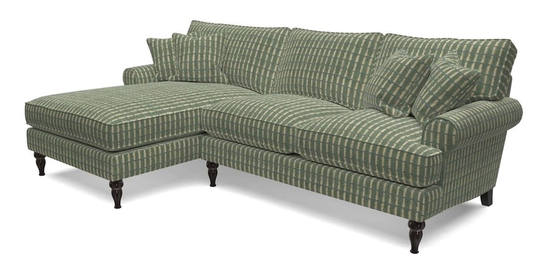 Cooksbridge Chaise Sofa LHF in Two Tone Plain Biscuit
