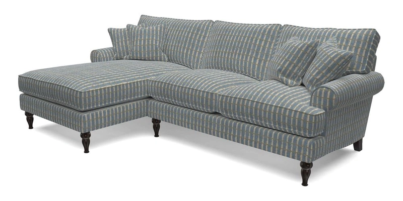 Cooksbridge Chaise Sofa LHF in Two Tone Plain Biscuit