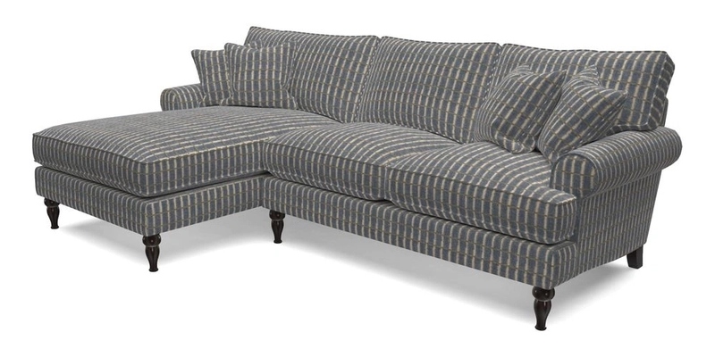 Cooksbridge Chaise Sofa LHF in Two Tone Plain Biscuit