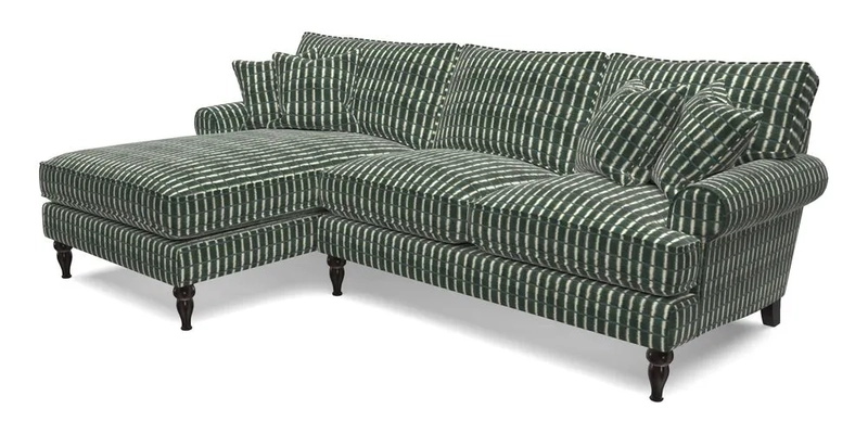 Cooksbridge Chaise Sofa LHF in Two Tone Plain Biscuit
