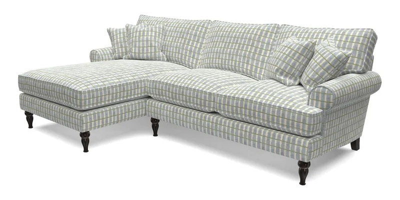 Cooksbridge Chaise Sofa LHF in Two Tone Plain Biscuit