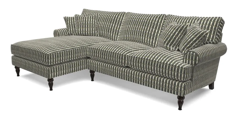 Cooksbridge Chaise Sofa LHF in Two Tone Plain Biscuit